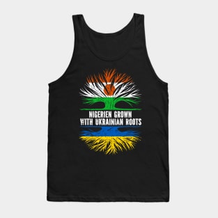 Nigerien Grown with Ukrainian Roots Flag Tank Top